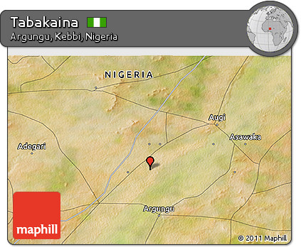 Satellite 3D Map of Tabakaina