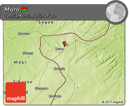 Physical 3D Map of Moro