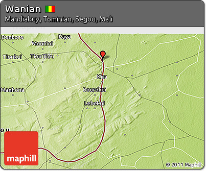 Physical 3D Map of Wanian