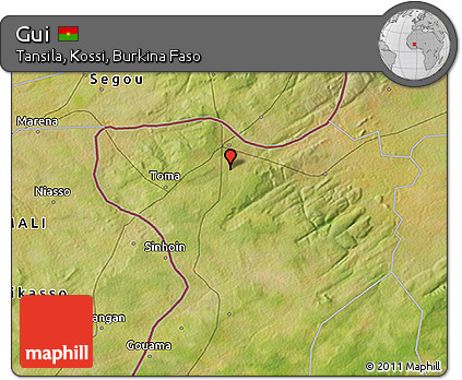 Satellite 3D Map of Gui