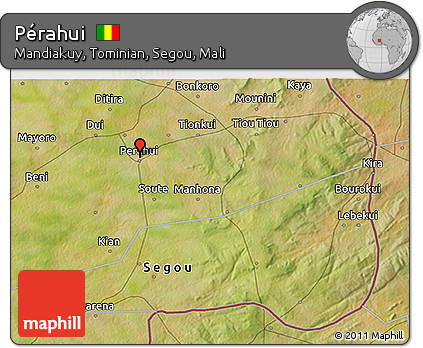 Satellite 3D Map of Pérahui