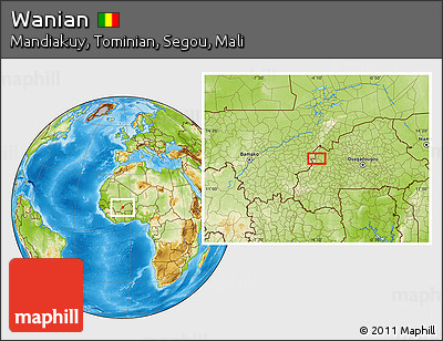 Physical Location Map of Wanian