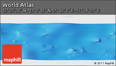 Physical Panoramic Map of the Area around 12° 42' 56" N, 56° 10' 29" E