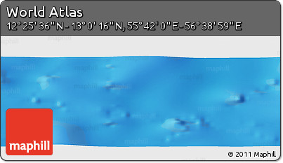 Physical Panoramic Map of the Area around 12° 42' 56" N, 56° 10' 29" E