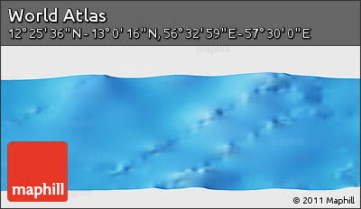 Physical Panoramic Map of the Area around 12° 42' 56" N, 57° 1' 29" E