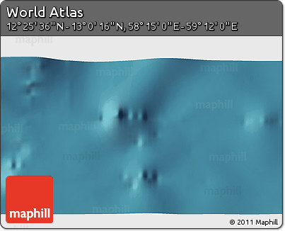 Satellite 3D Map of the Area around 12° 42' 56" N, 58° 43' 30" E