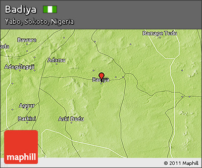 Physical 3D Map of Badiya
