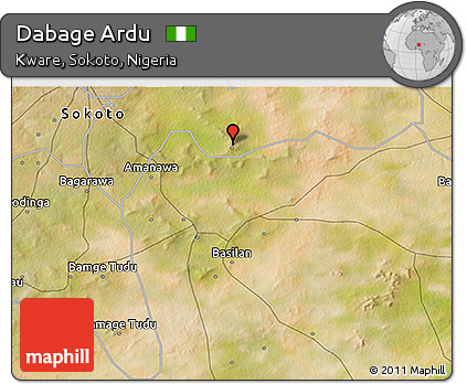 Satellite 3D Map of Dabage Ardu
