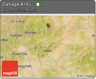 Satellite 3D Map of Dabage Ardu