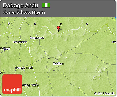 Physical Map of Dabage Ardu