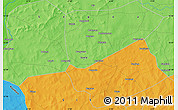 Political Map of the area around 12° 42' 56" N, 5° 52' 30" W