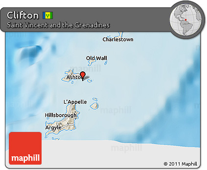 Shaded Relief 3D Map of Clifton