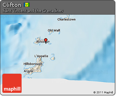 Shaded Relief 3D Map of Clifton