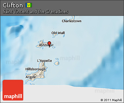 Shaded Relief 3D Map of Clifton