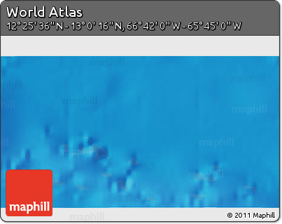 Shaded Relief 3D Map of the Area around 12° 42' 56" N, 66° 13' 29" W