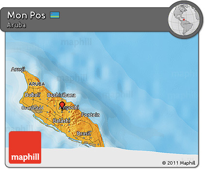 Political 3D Map of Mon Pos