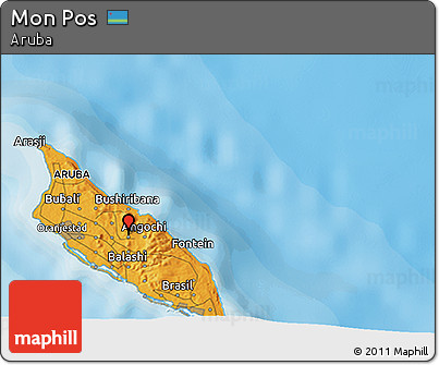 Political 3D Map of Mon Pos