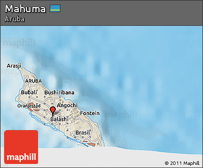 Shaded Relief 3D Map of Mahuma