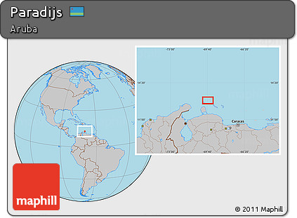 Gray Location Map of Paradijs