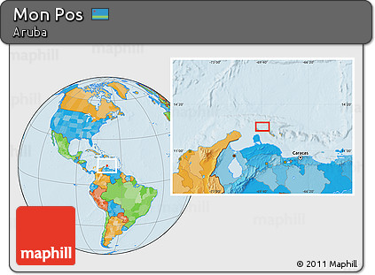 Political Location Map of Mon Pos