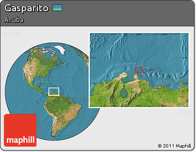 Satellite Location Map of Gasparito