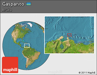 Satellite Location Map of Gasparito
