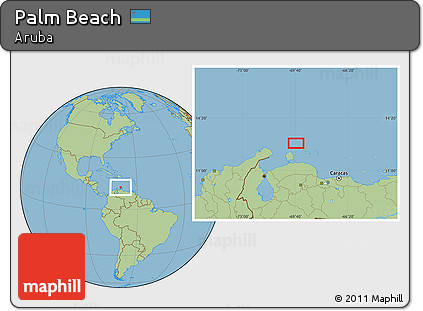Savanna Style Location Map of Palm Beach