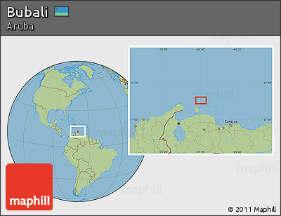 Savanna Style Location Map of Bubali