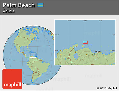 Savanna Style Location Map of Palm Beach