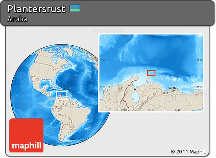 Shaded Relief Location Map of Plantersrust