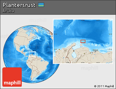 Shaded Relief Location Map of Plantersrust