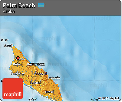 Political Map of Palm Beach
