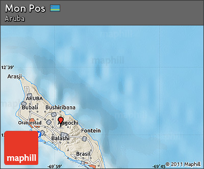 Shaded Relief Map of Mon Pos