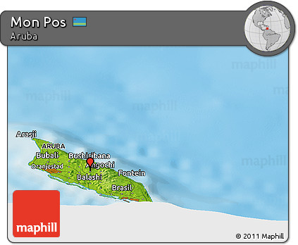 Physical Panoramic Map of Mon Pos