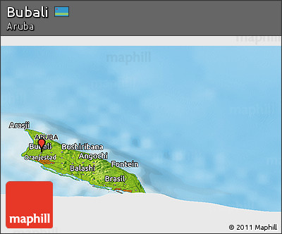 Physical Panoramic Map of Bubali