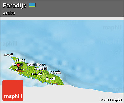 Physical Panoramic Map of Paradijs