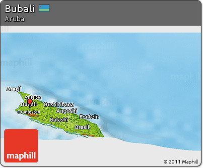 Physical Panoramic Map of Bubali