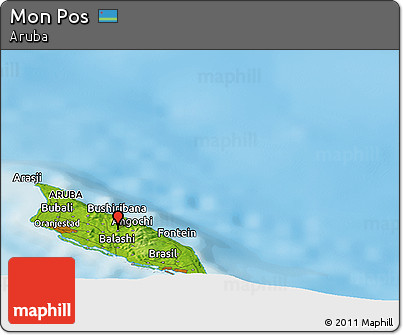 Physical Panoramic Map of Mon Pos