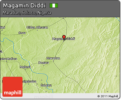 Physical 3D Map of Magamin Diddi