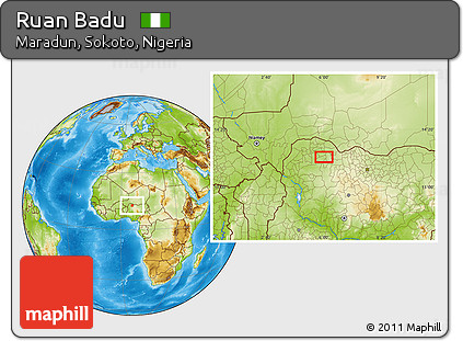 Physical Location Map of Ruan Badu