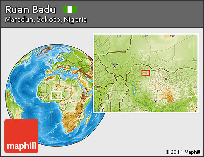 Physical Location Map of Ruan Badu
