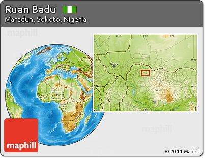 Physical Location Map of Ruan Badu