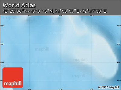 Physical Map of the Area around 12° 42' 56" N, 72° 19' 29" E