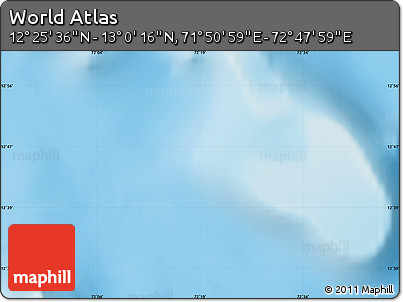 Physical Map of the Area around 12° 42' 56" N, 72° 19' 29" E