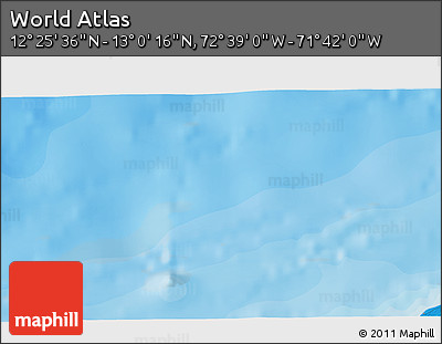 Political 3D Map of the Area around 12° 42' 56" N, 72° 10' 30" W