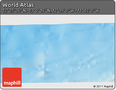 Shaded Relief 3D Map of the Area around 12° 42' 56" N, 72° 10' 30" W