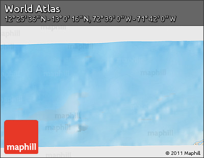 Shaded Relief 3D Map of the Area around 12° 42' 56" N, 72° 10' 30" W