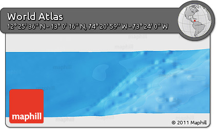 Political Panoramic Map of the Area around 12° 42' 56" N, 73° 52' 30" W