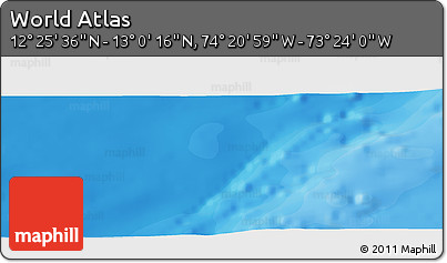 Political Panoramic Map of the Area around 12° 42' 56" N, 73° 52' 30" W