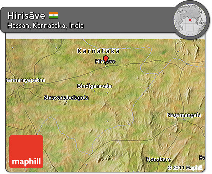 Satellite 3D Map of Hirisāve